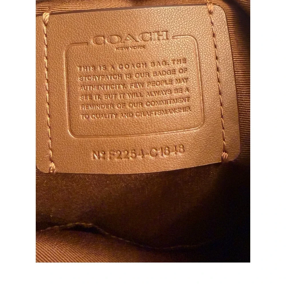 Coach Ellie File Bag Light Saddle Tan Pebbled Leather Crossbody C1648